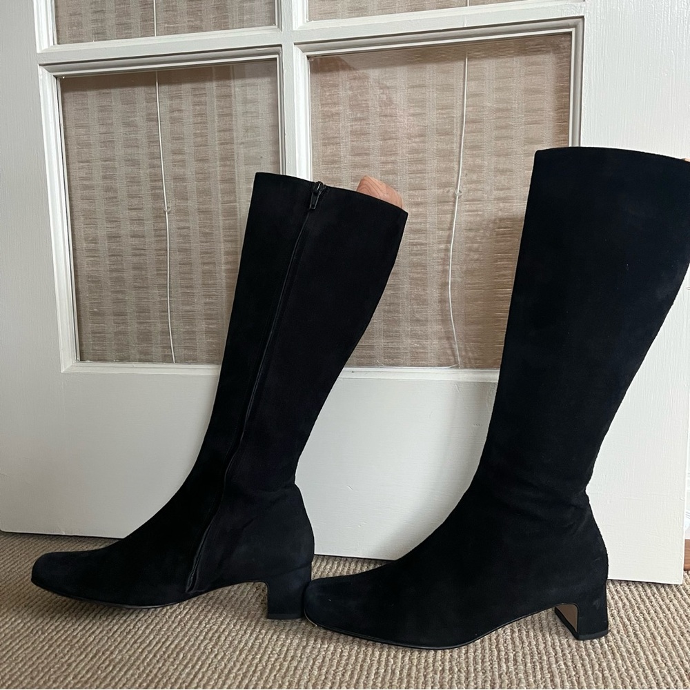90s Banana Republic Black Knee High Boots